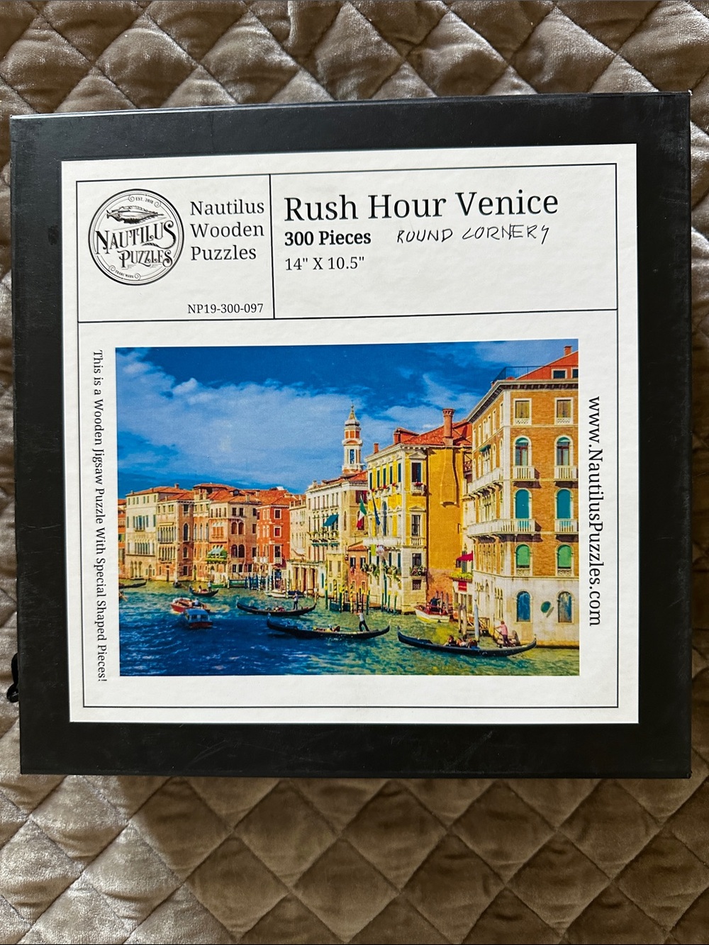 Nautilus Venice Canal Puzzle - blue, yellow, red, green